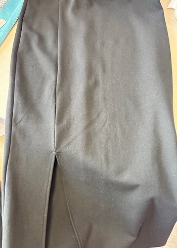 Siyah Uzun Etek Yırtmaçlı - Görsel 2