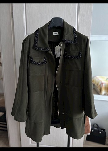 Nakış Detaylı Kadın Süet Ceket kaban - Görsel 2