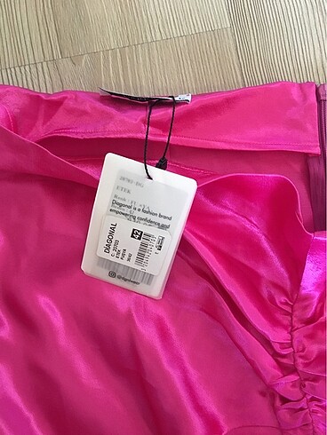 xl Beden pembe Renk Kadın saten etek