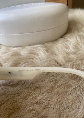 Céline Şeffaf Beyaz Kadın Güneş Gözlüğü - Görsel 4