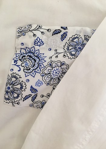 Pamuklu Uzun Kollu KadınBeyaz Gömlek - Görsel 6