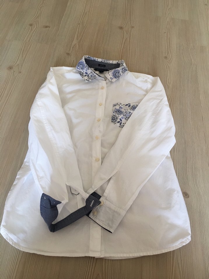 Pamuklu Uzun Kollu KadınBeyaz Gömlek - Görsel 2