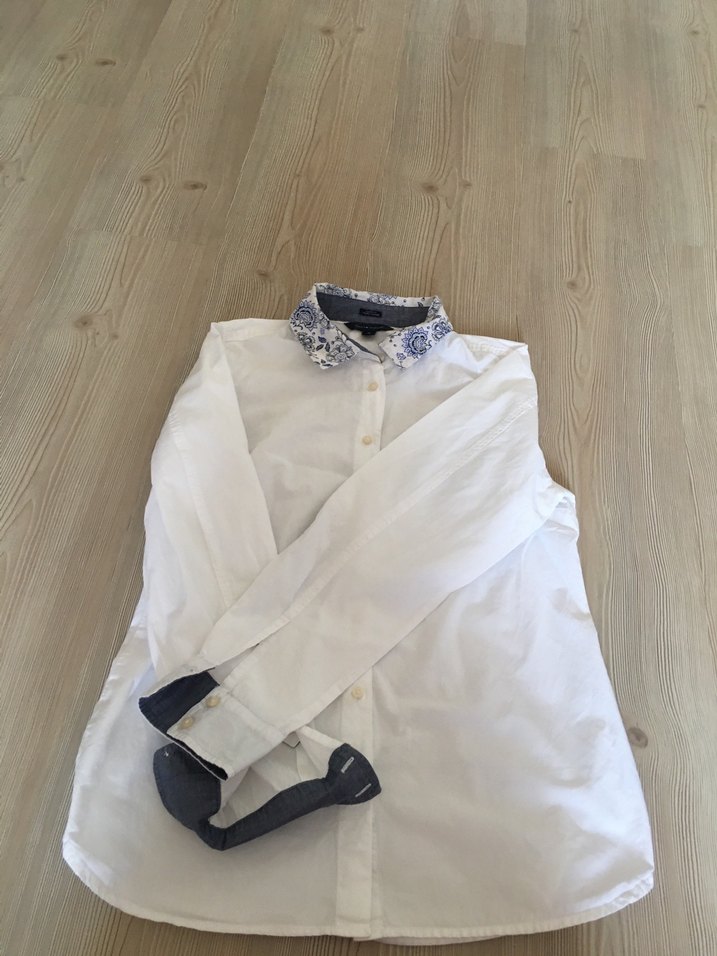 Pamuklu Uzun Kollu KadınBeyaz Gömlek - Görsel 4