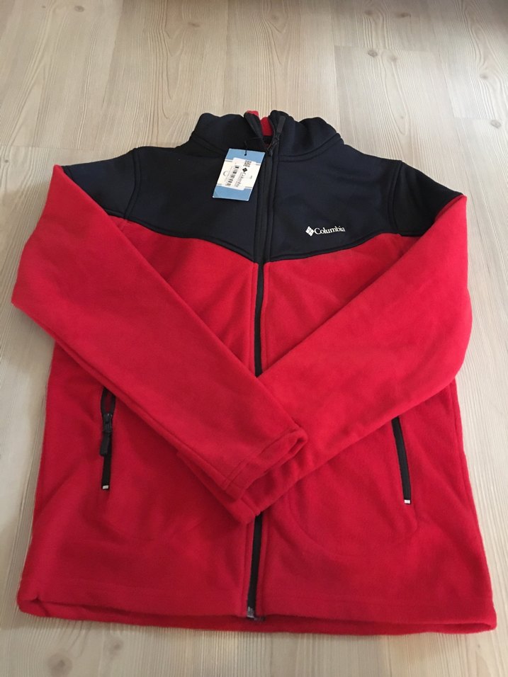 Columbia Kırmızı Fermuarlı Erkek Sweatshirt - Görsel 2