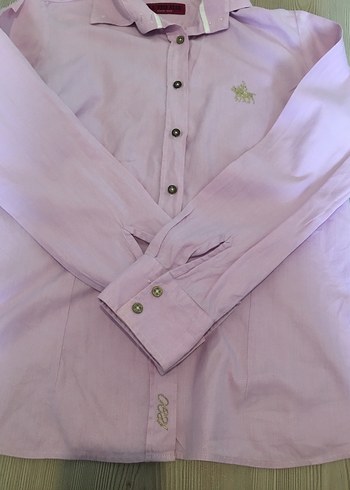 Pembe Kadın Uzun Kollu Düğmeli Gömlek - Görsel 3