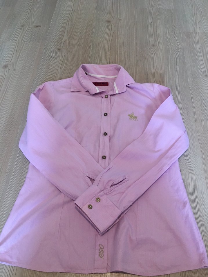 Pembe Kadın Uzun Kollu Düğmeli Gömlek - Görsel 2