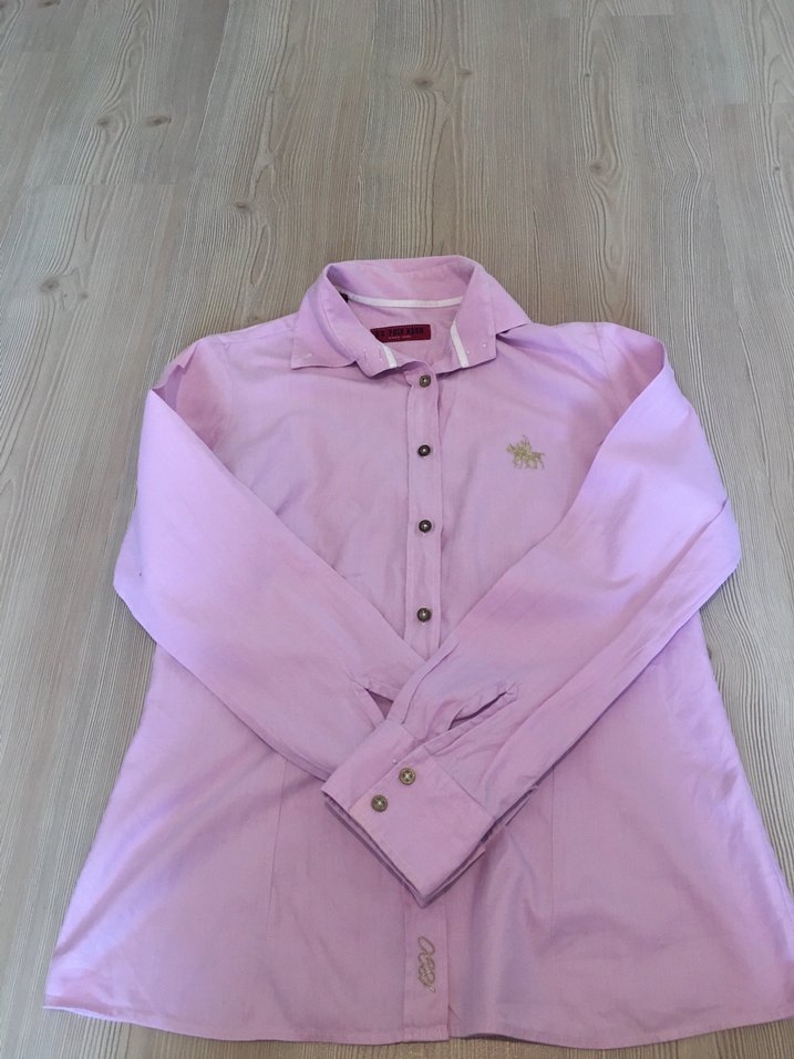 Pembe Kadın Uzun Kollu Düğmeli Gömlek - Görsel 5