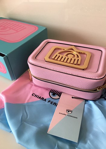 Chıara ferragnı Pastel Pembe Fermuarlı Kadın Çapraz Çanta - Görsel 2