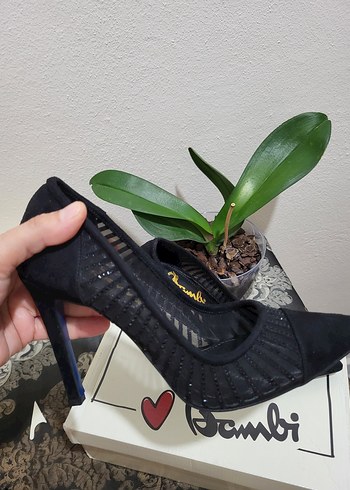 Siyah Kadın Stiletto Topuklu Ayakkabı - Görsel 3