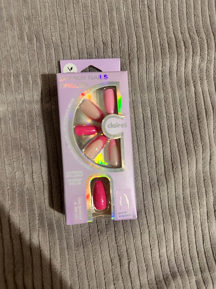 Claire's Pembe Pastel Takma Tırnak Seti - Görsel 2