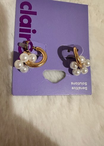 Mini inci halka Küpe Seti - Görsel 2