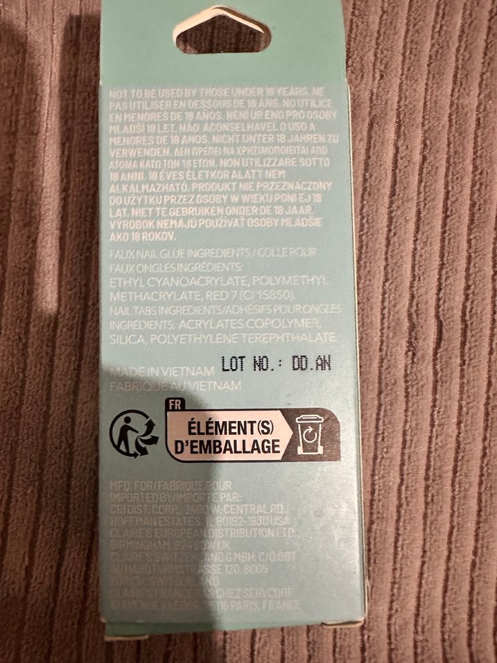 Claire's Gri taşlı Takma Tırnak - Görsel 3