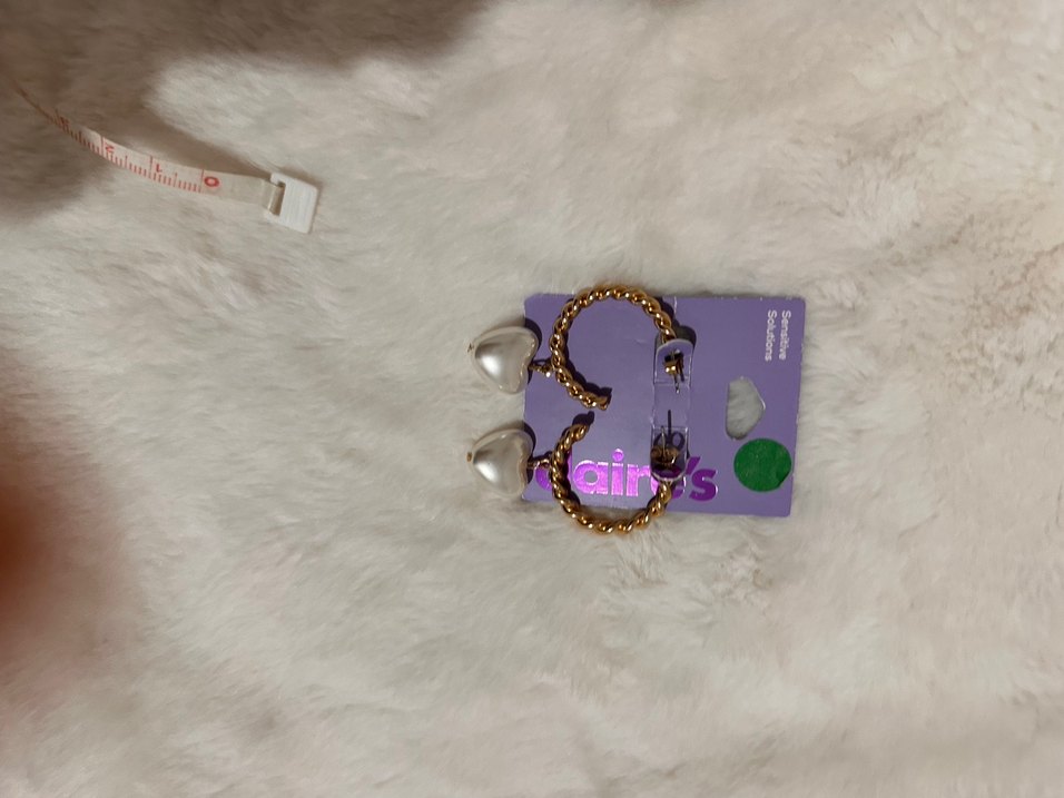 Altın Zincir Detaylı Mini halka Küpe - Görsel 2