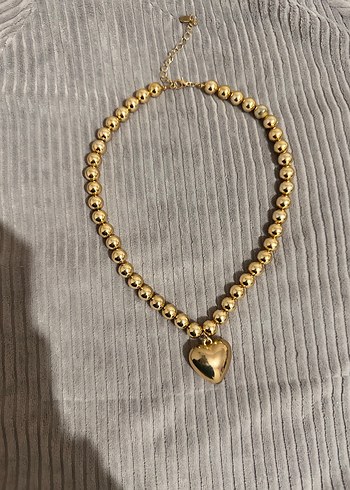 Altın Boncuklu Kadın Kolye - Görsel 2