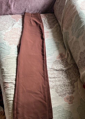 Kadın Kahverengi Midi Rahat Kesim Pantolon - Görsel 3