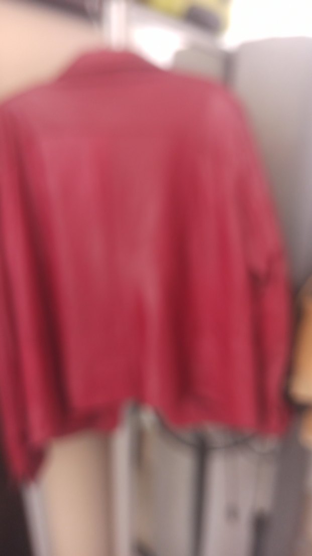 Pembe Deri Kadın Biker Ceket - Görsel 4