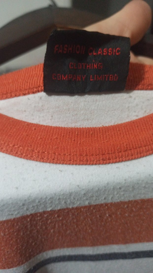 Bej Çizgili Erkek Sweatshirt - Görsel 4