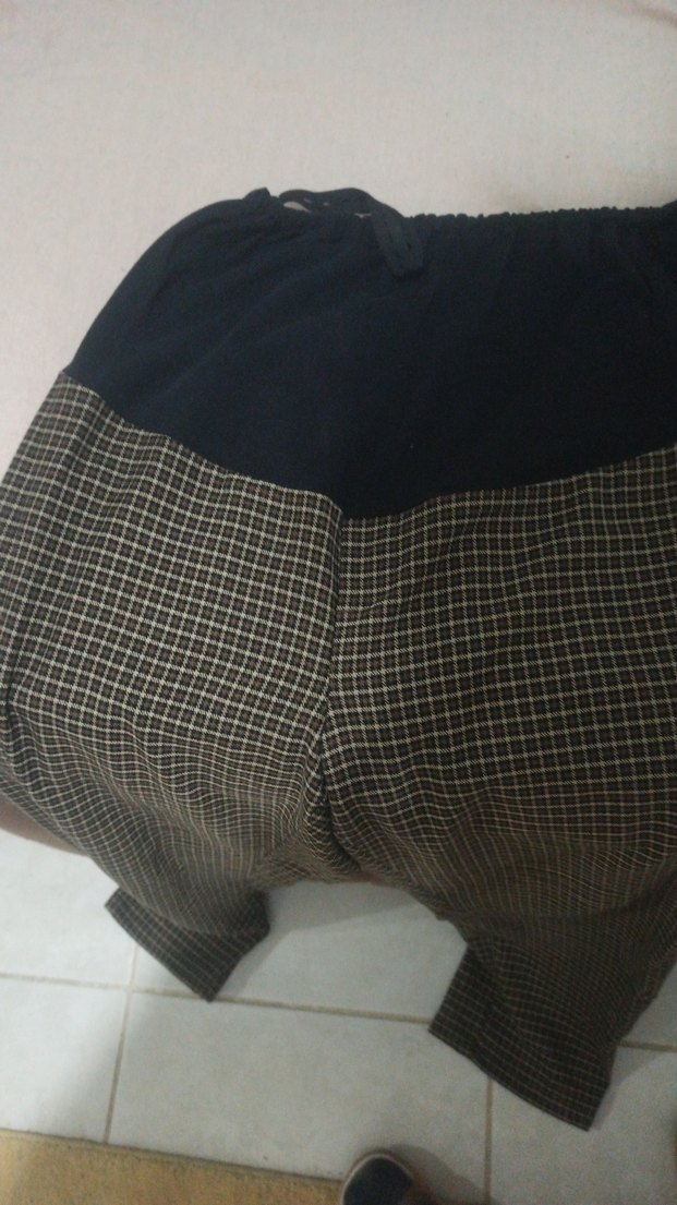 Kadın Gri Pilili Rahat Kumaş Pantolon - Görsel 3