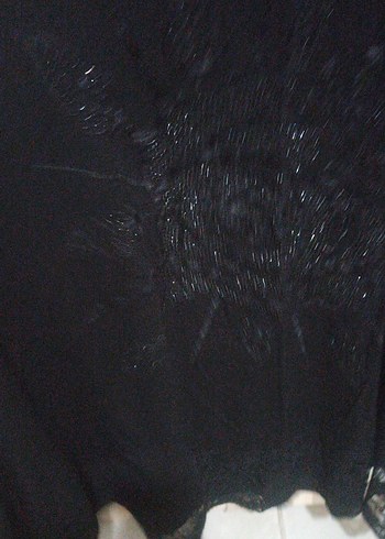 Dantel Detaylı Siyah Uzun Kollu Gömlek - Görsel 2