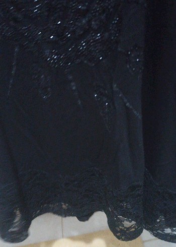 Dantel Detaylı Siyah Uzun Kollu Gömlek - Görsel 7