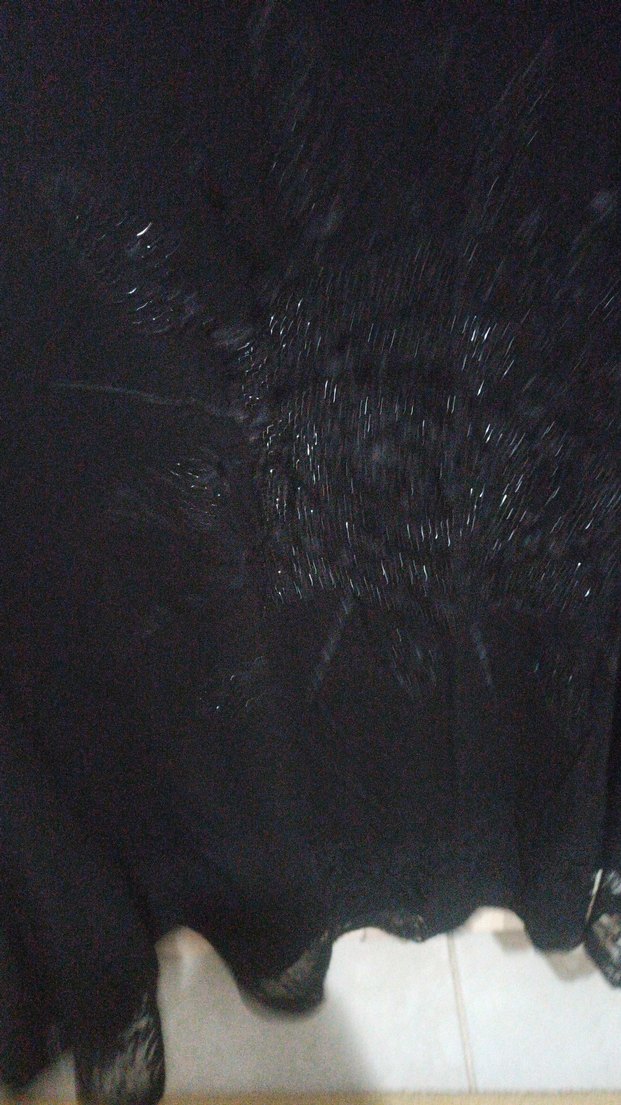 Dantel Detaylı Siyah Uzun Kollu Gömlek - Görsel 2