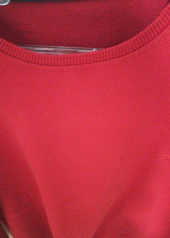 Kırmızı Kadın Sweatshirt - Görsel 2