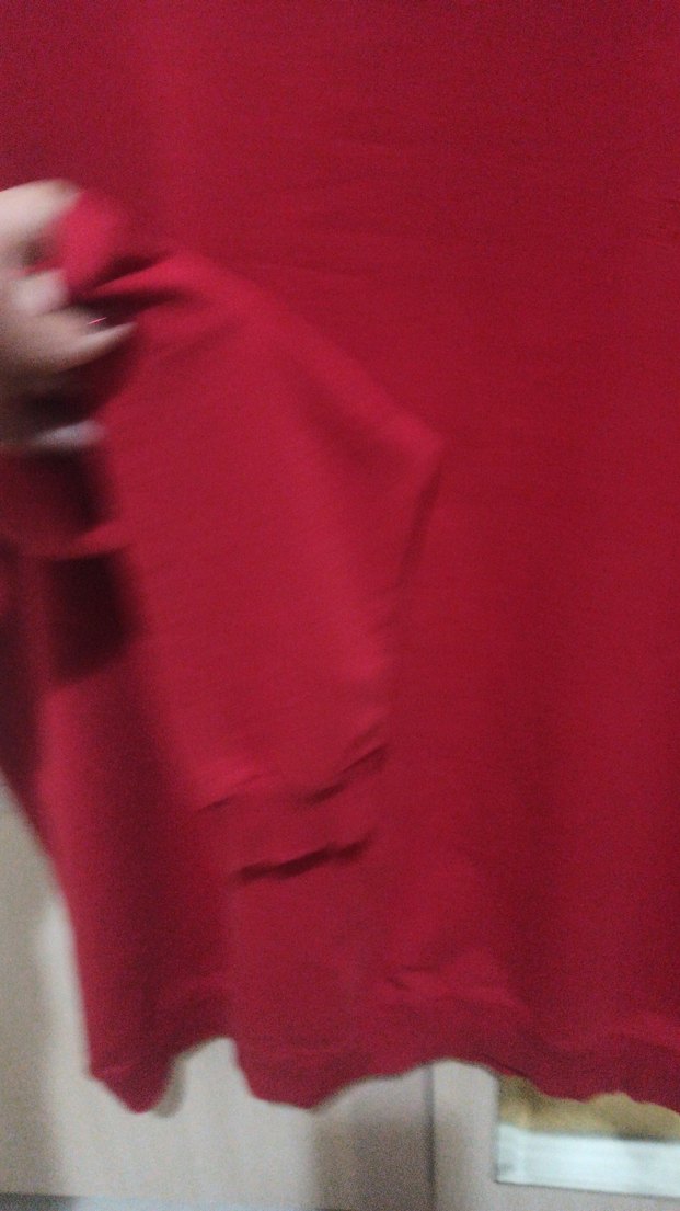 Kırmızı Kadın Sweatshirt - Görsel 3