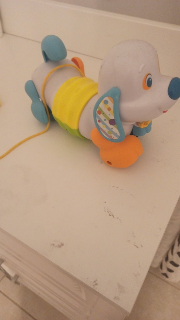 Çekmeli Renkli Müzikli Oyuncak Köpek - Görsel 3