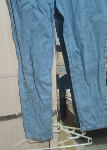 Gri Bel Bantlı Hamile Kot Pantolon - Görsel 2