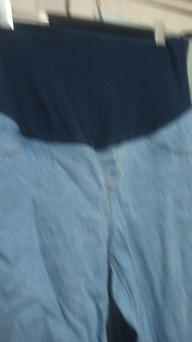 Gri Bel Bantlı Hamile Kot Pantolon - Görsel 3