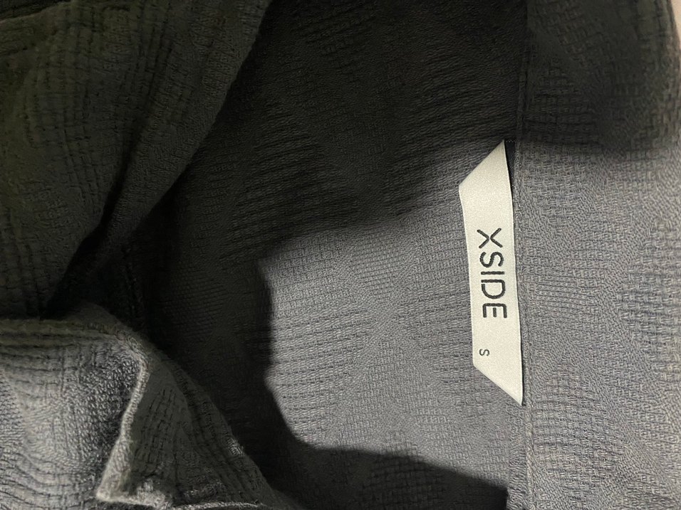 Gri Kısa Kollu Keten Erkek Gömlek - Görsel 3