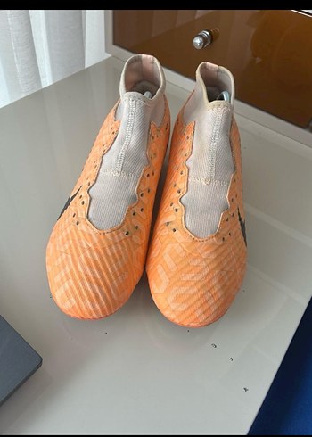 Turuncu Bağcıklı Erkek Futbol Ayakkabısı - Görsel 2