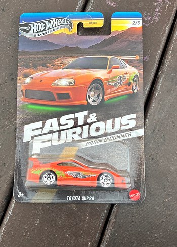 Turuncu Hot Wheels Toyota Supra Oyuncak Araba - Görsel 3