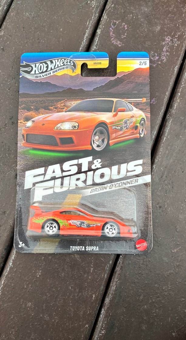 Turuncu Hot Wheels Toyota Supra Oyuncak Araba - Görsel 3