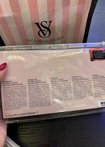 Victoria's Secret Pastel Pembe Lip Gloss Seti - Görsel 2