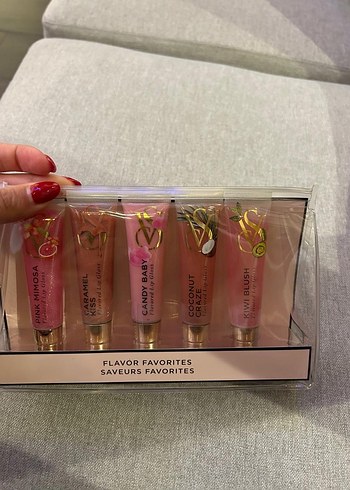 Victoria's Secret Pastel Pembe Lip Gloss Seti - Görsel 4