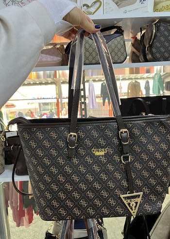 Kahverengi Baskılı Kadın Çanta - Görsel 4