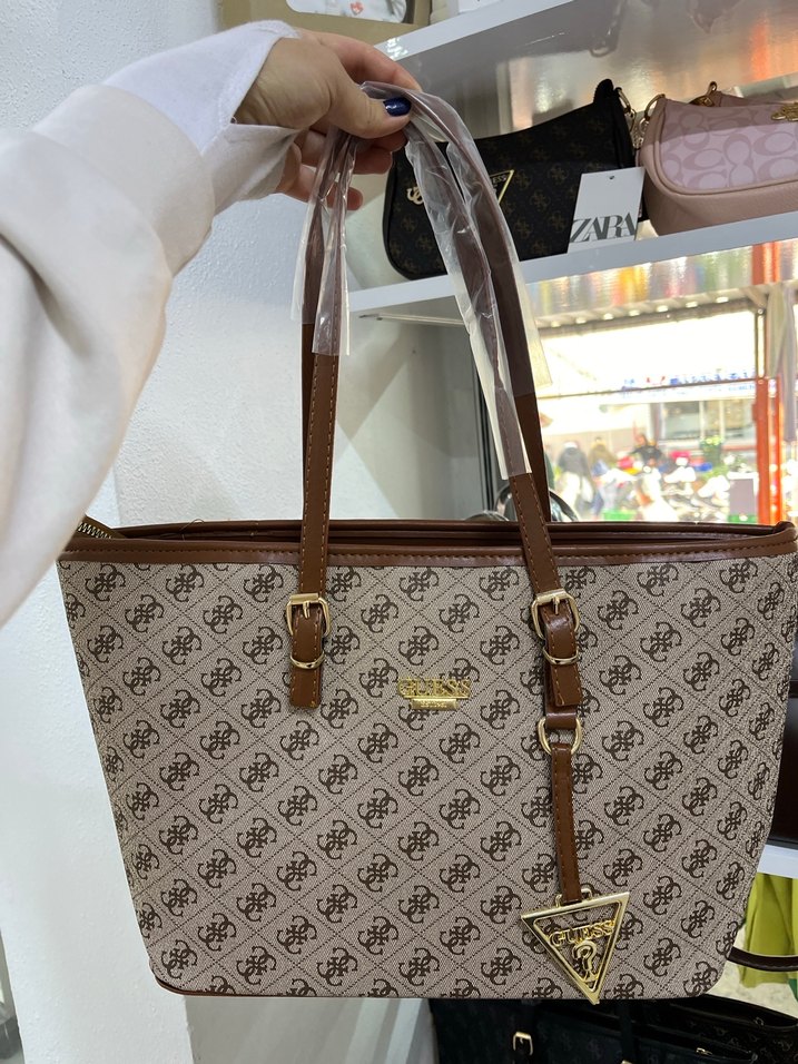 Kahverengi Baskılı Kadın Çanta - Görsel 2