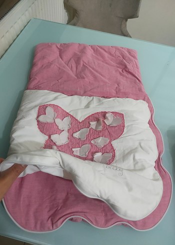 Pembe Nakışlı Çocuk Battaniyesi - Görsel 4