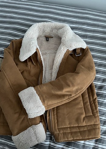 Kadın mont ceket kürk detaylı - Görsel 2