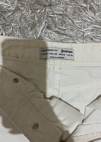 Beyaz Salaş Midi Denim Kadın Kot - Görsel 2