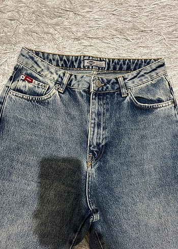 Gri Kadın Straight Kot Pantolon - Görsel 2