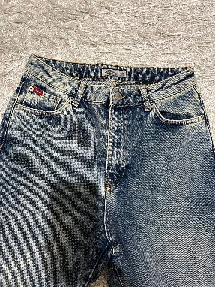 Gri Kadın Straight Kot Pantolon - Görsel 2