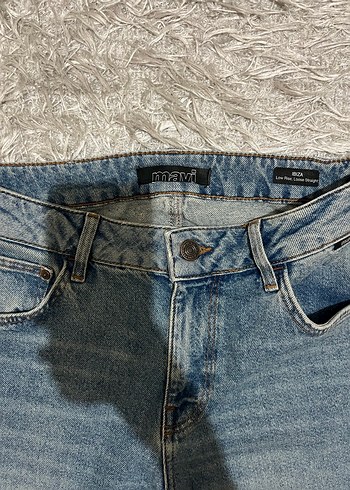 Gri Normal Kesim Kadın Midi Kot Pantolon - Görsel 2