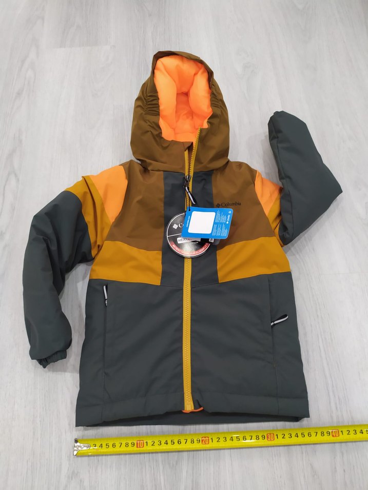 Columbia Erkek Çocuk Mavi Bej Kahve Kırmızı Mont - Görsel 5