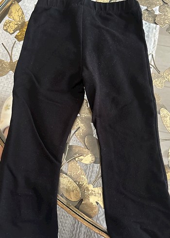 Kız Çocuk Siyah Minnie Nakışlı Tayt - Görsel 3