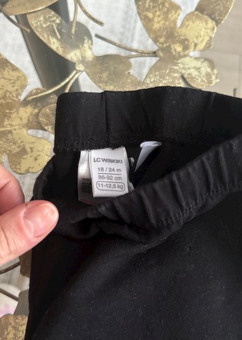 Kız Çocuk Siyah Minnie Nakışlı Tayt - Görsel 2