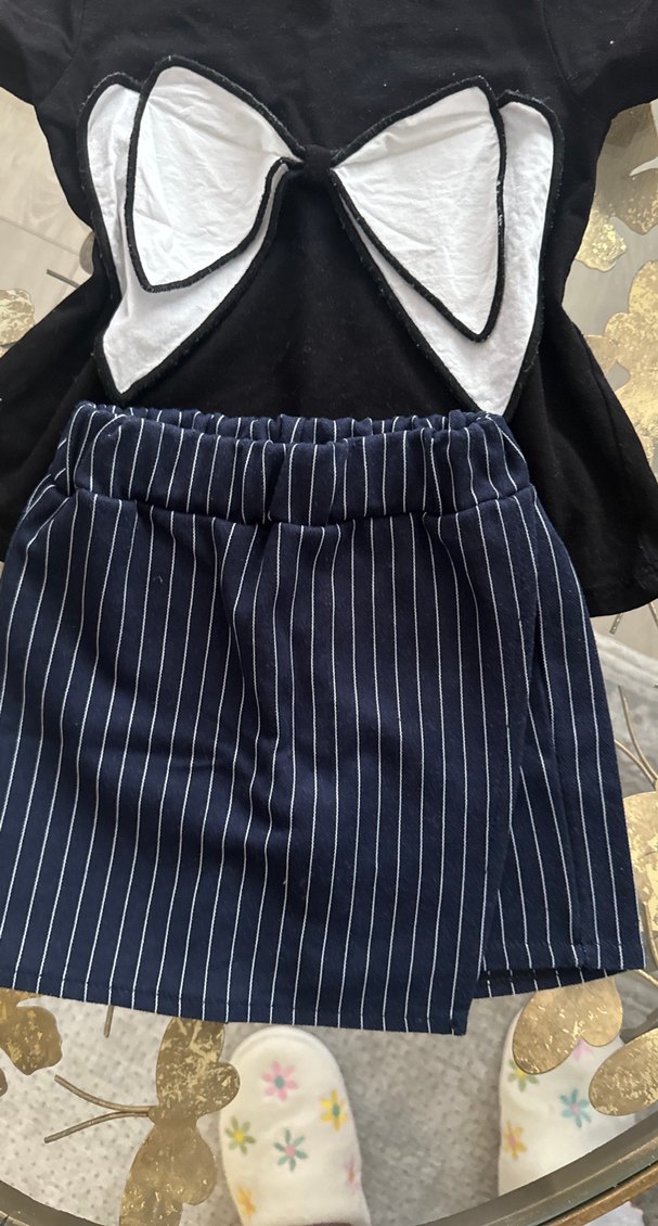 2yaş şortlu etek bluz - Görsel 2