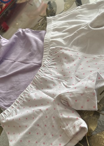 Kız Çocuk Mor Atlet ve 2'li Şort Seti - Görsel 3