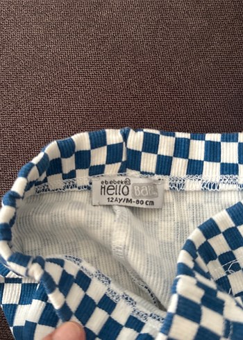 Mavi Triko Kız Tayt 3Adet. - Görsel 2